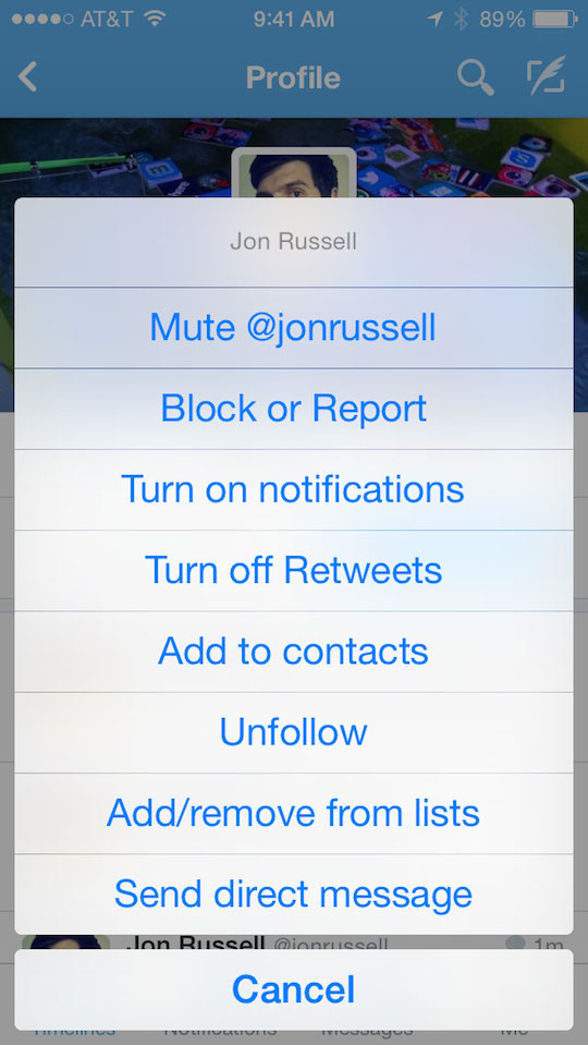 twitter teste la possibilite de mettre en mute un abonne sur mobile 1