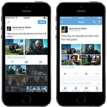 twitter vous permet desormais dajouter jusqua 4 images et introduit le marquage 1