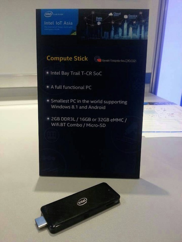 une cle hdmi avec un processeur intel bay trail et compatible windows 1