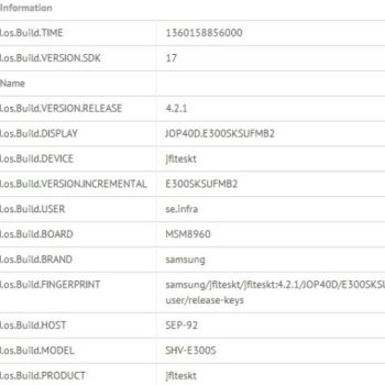 une version coreenne du samsung galaxy s4 mentionne quil disposerait dun processeur quad core 1