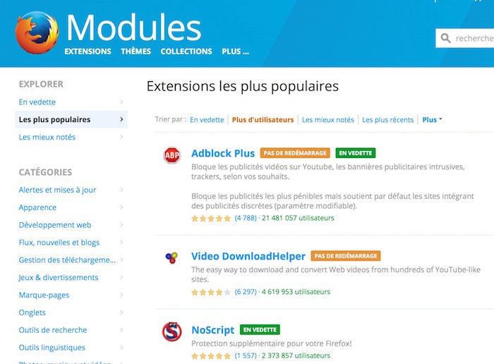 Vérifiez vos extensions Firefox aujourd’hui, certaines sont néfastes