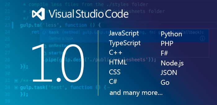 Visual Studio Code passe à la version 1.0, et recense un demi-million d'utilisateurs