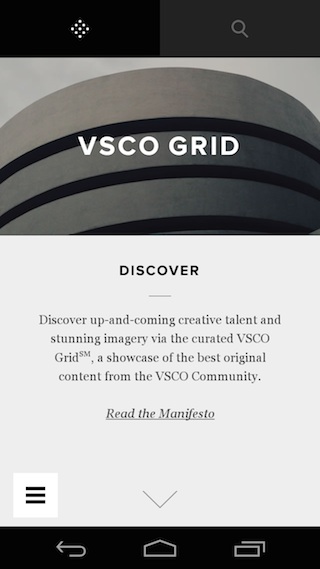 vsco cam pour android ajoute une fonctionnalite de decouverte nommee grid 1
