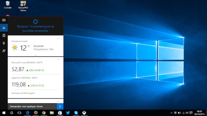 La build 14332 de Windows 10 améliore Cortana, l'invite de commande et l'autonomie
