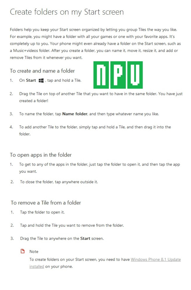 windows phone 8 1 les dossiers dapplications pourraient arriver 1
