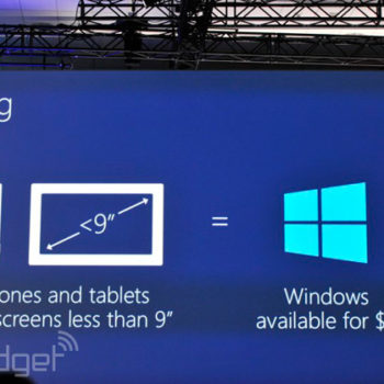 windows sera gratuit pour les smartphones tablettes inferieurs a 9 pouces 1