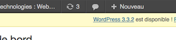 wordpress lance la version 3 3 2 corrigeant quelques problemes de securite et 12 bugs 1