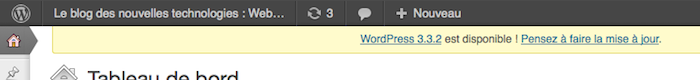 WordPress lance la version 3.3.2 corrigeant quelques problèmes de sécurité et 12 bugs