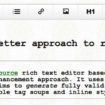 wysihtml5 un editeur de texte riche open source base sur lhtml5 1