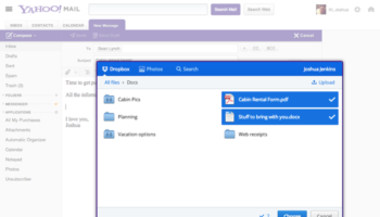 yahoo mail integre desormais dropbox afin de faciliter la gestion des pieces jointes 1