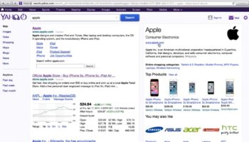 yahoo semble tester sa propre version de knowledge graph 1