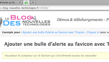 ajouter une bulle dalerte au favicon avec tinycon 1