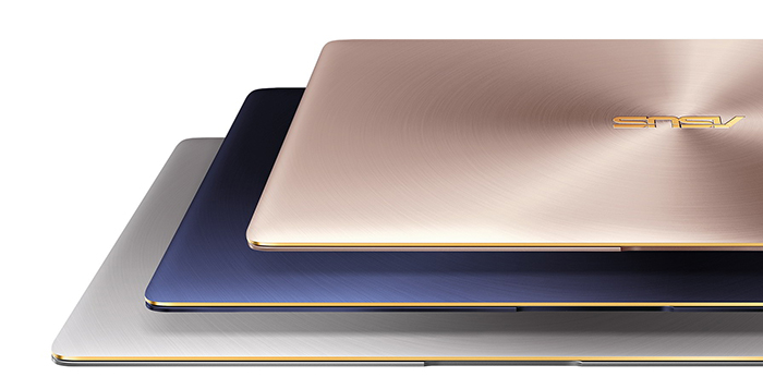 ASUS ZenBook 3 : différents coloris