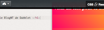 dabblet un outil interactif pour tester rapidement du code css et html 1