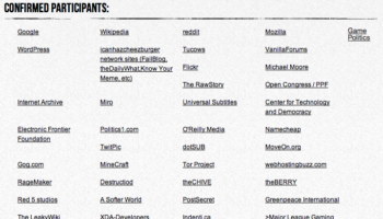 de nombreux sites protestent contre sopa 1