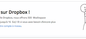 dropbox double lespace que vous obtenez lors du parrainage passant a 500 mo et 1 go en pro 1