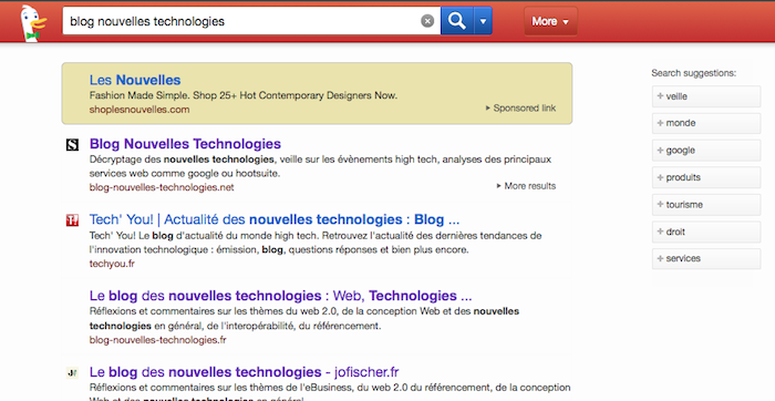 DuckDuckGo ça explose en terme de recherches