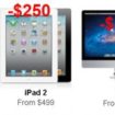 une reduction de 500 sur un mac et 250 sur les ipads 1