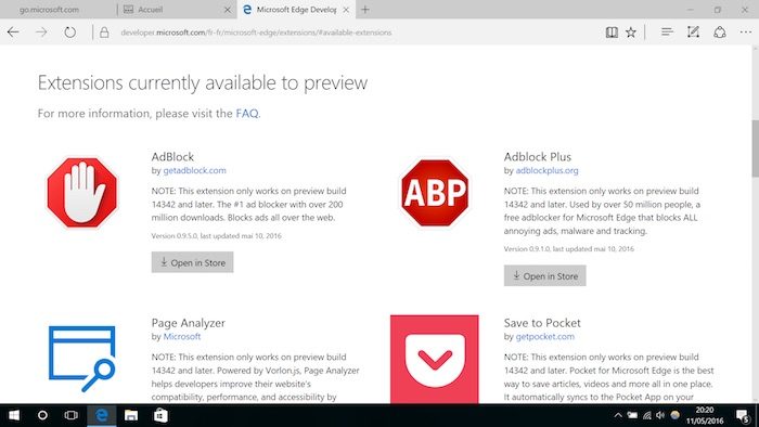 La dernière build Windows Insider renforce le navigateur Web Edge