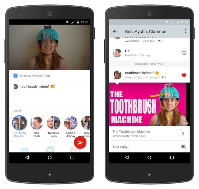 youtube lance son service de messagerie sur ios et android 1 1