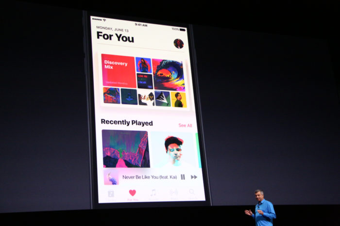 iOS 10 : Apple Music a entièrement été revue
