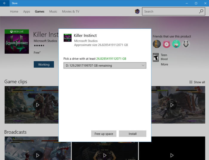 Vous pouvez maintenant choisir où installer les applications du Windows Store 50 Il va désormais être possible de choisir le lecteur d'installation des applications du Windows Store