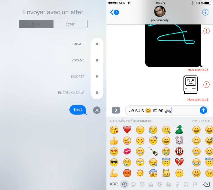 Transformez votre texte avec des emojis, et ajoutez une intensité sonore à vos paroles écrites dans iMessage