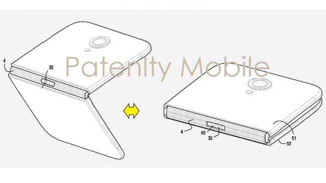 Le brevet de Samsung d'un téléphone pliable 
