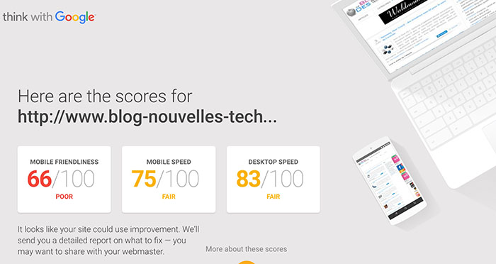 Test My Site sur le BlogNT