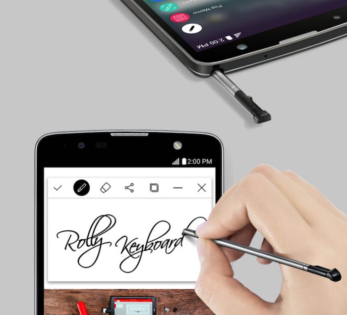 LG Stylus 2 Plus et son stylet