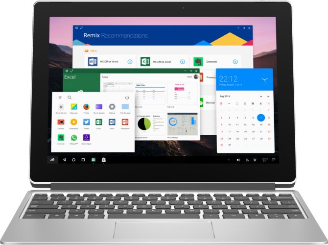 Remix OS se rebooste avec des dispositifs de Jide et Acer 48 Remix Pro : vue de face