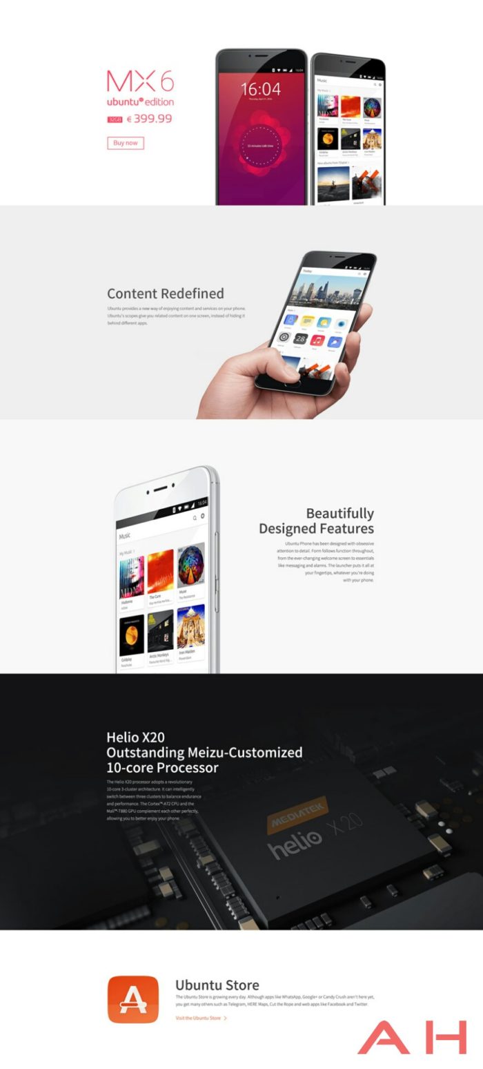 Meizu MX6 Ubuntu Edition : une nouvelle version haut de gamme ?