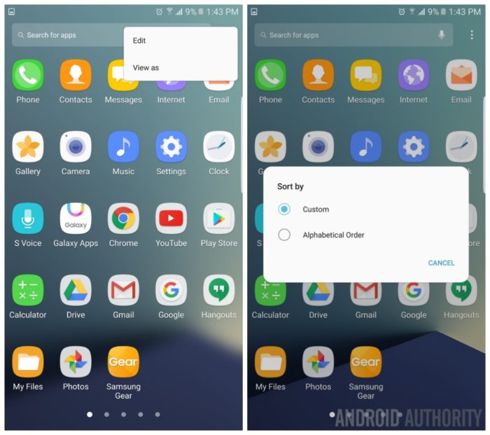 Galaxy Note 7 : TouchWiz permettra de trier automatiquement vos applications par ordre alphabétique