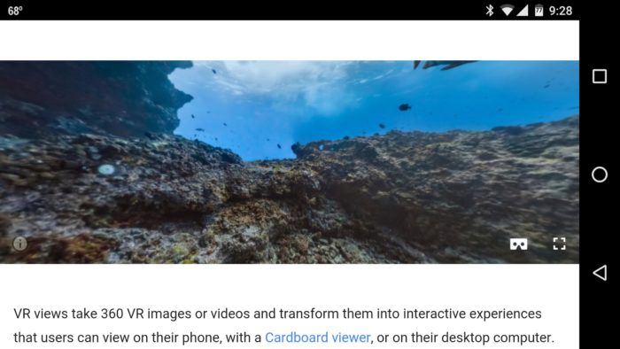 Google Chrome “VR Shell” permet de visualiser un site Web dans la réalité virtuelle