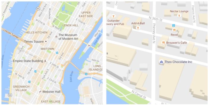 Google Maps permet de mieux repérer les lieux d'intérêts