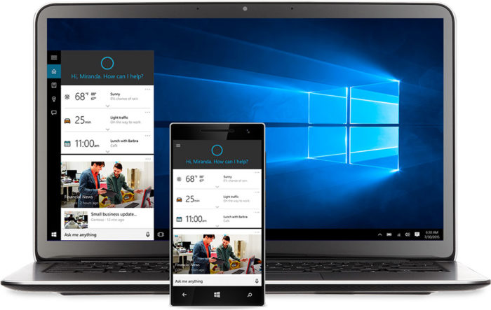 Cortana arrive dans diverses applications