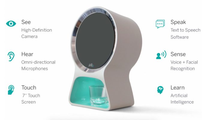 Pillo, de nombreuses fonctionnalités de santé