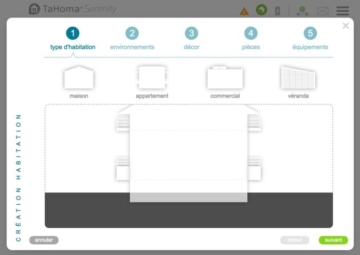 Somfy : choix du type d'habitation