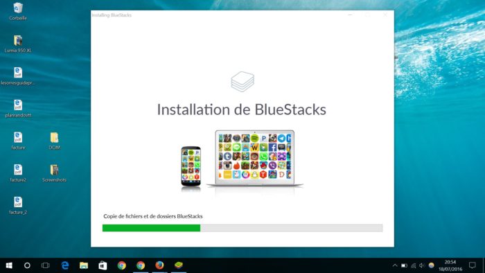 Installation BlueStacks