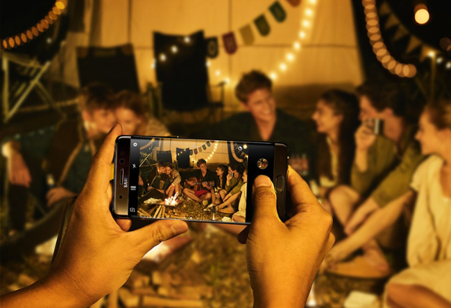 Samsung Galaxy Note 7 : caméra