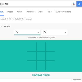 Google Solitaire et Morpion