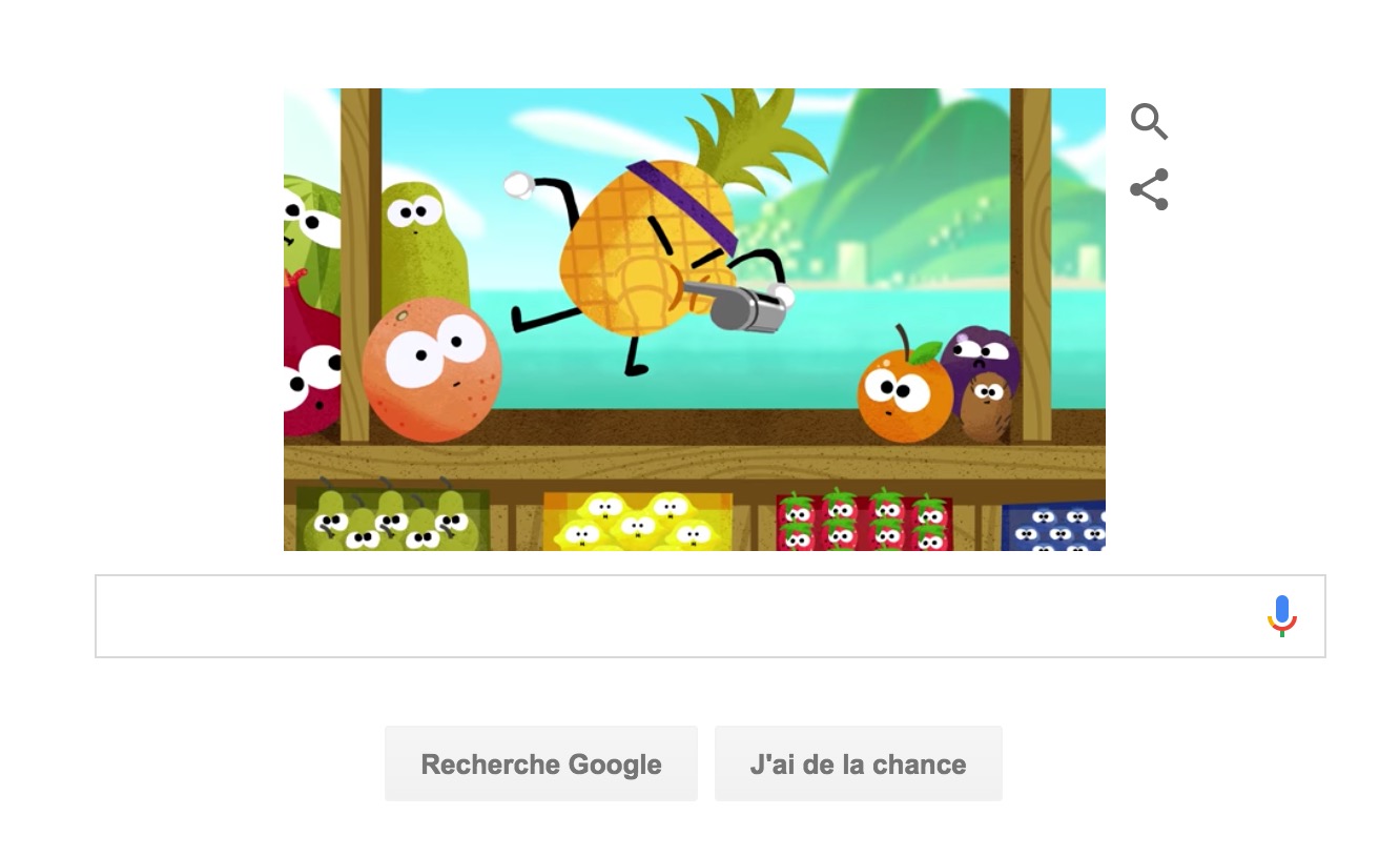 Olympiades : les Jeux Olympiques de Rio en doodle avec de superbes fruits