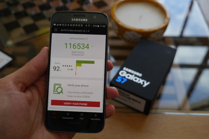 Test du Samsung Galaxy S7 : le fleuron 2016 venu de Corée 63 Samsung Galaxy S7 : il est très puissant