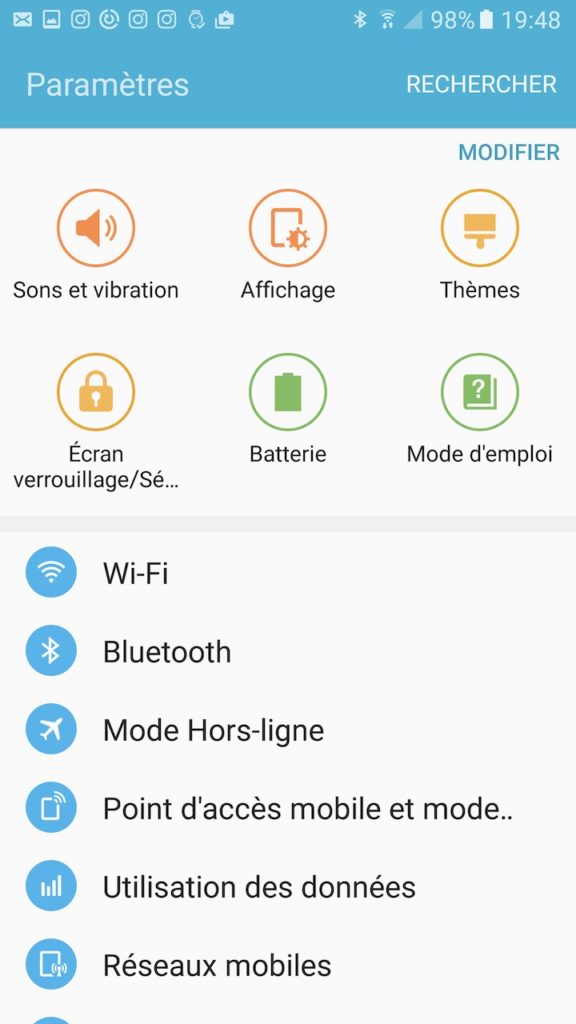 Test du Samsung Galaxy S7 : le fleuron 2016 venu de Corée 44 Screenshot 20160619 194823