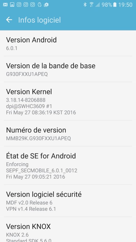Test du Samsung Galaxy S7 : le fleuron 2016 venu de Corée 45 Screenshot 20160619 195019