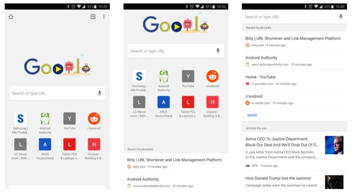Google intègre Google Now, dans un nouvel onglet de Chrome