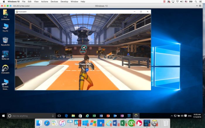 Parallels Desktop 12 vous permet de jouer Overwatch sur votre Mac