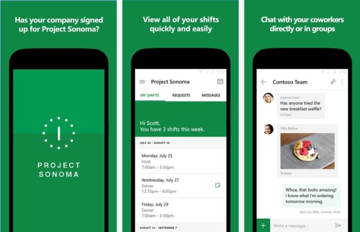 Project Sonoma : l'application de Microsoft pour les ouvriers