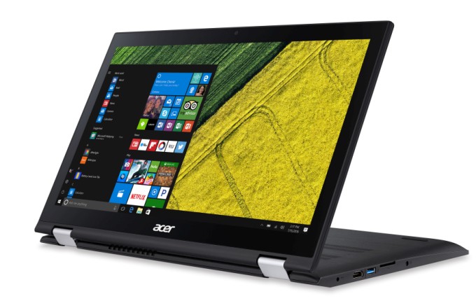 IFA 2016 : Acer lance sa gamme d'ordinateurs portables convertibles Spin 51 Acer Spin 3