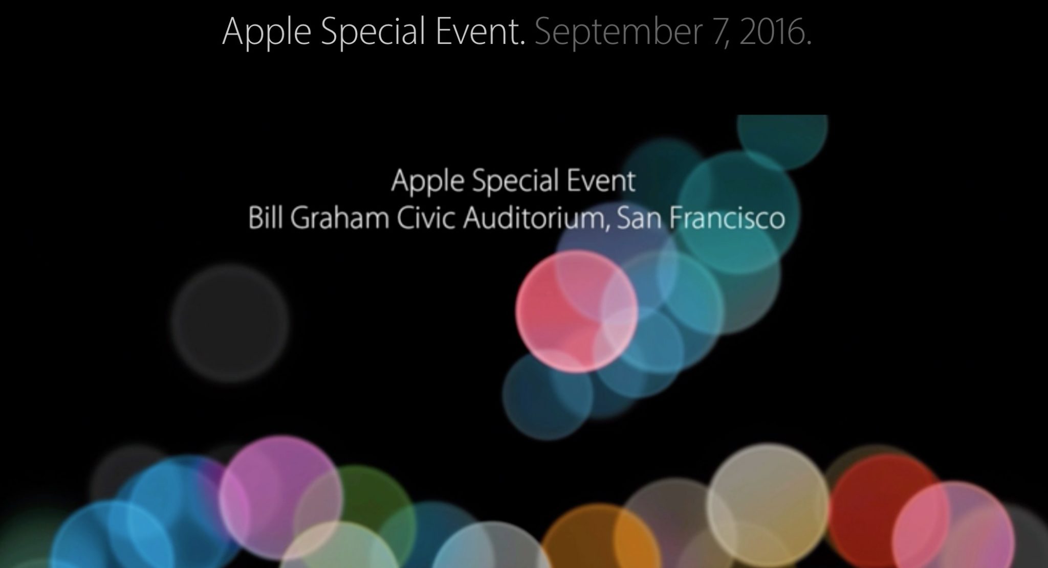 Apple Keynote iPhone 7